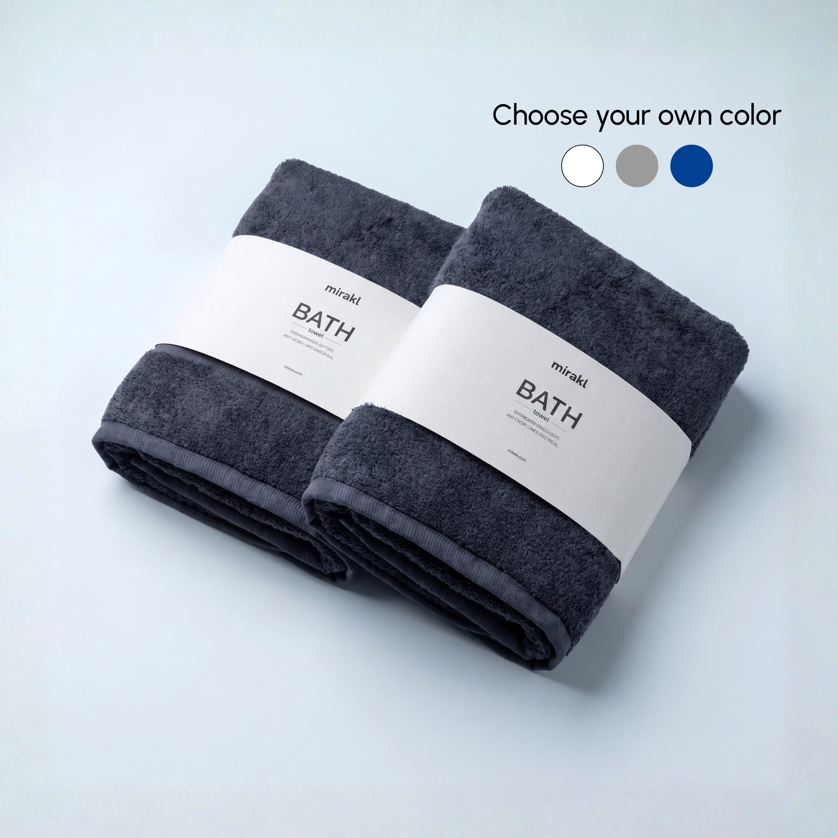 2 Silver-Infused Bath Towels Bundle