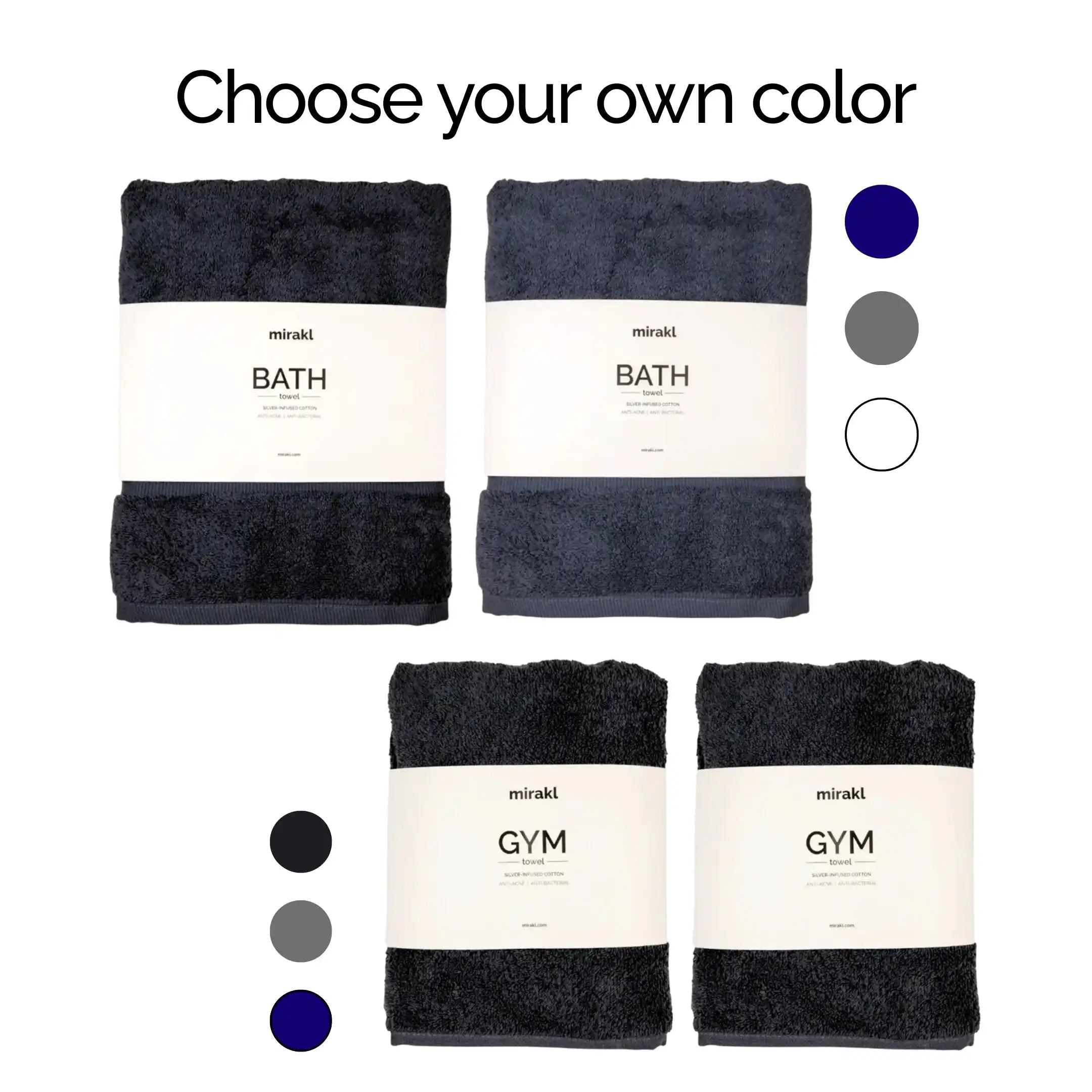  2 + 2 Couple's Favourite Silver Infused Towels Bundle My Store
