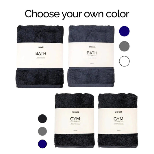 2 + 2 Couple's Favourite Silver Infused Towels Bundle My Store