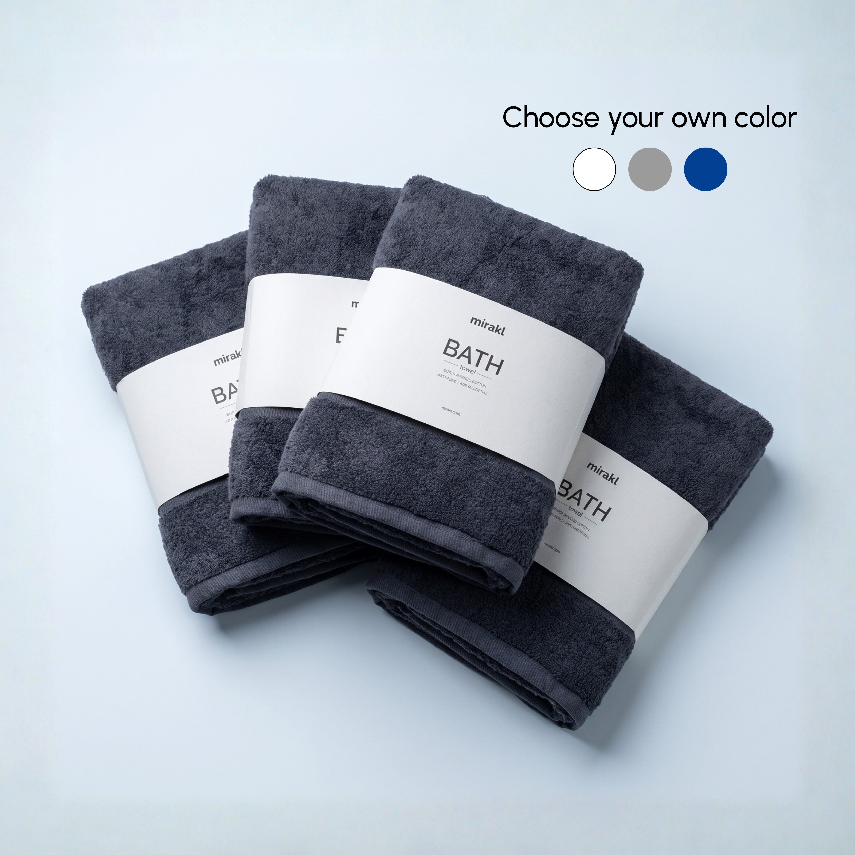 Pack of 4 Silver Infused Bath Towel