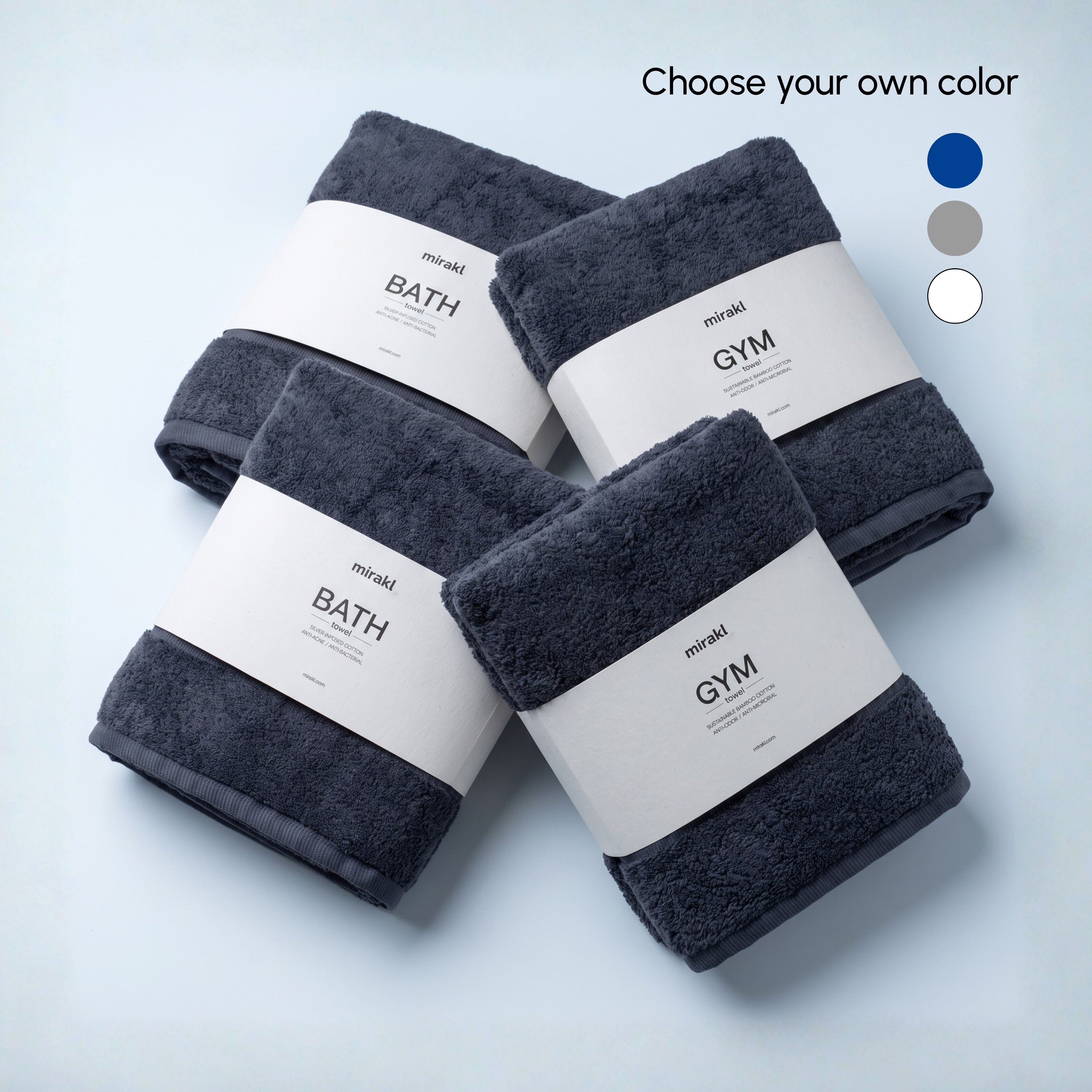 2 + 2 Couple's Favourite Silver Infused Towels Bundle