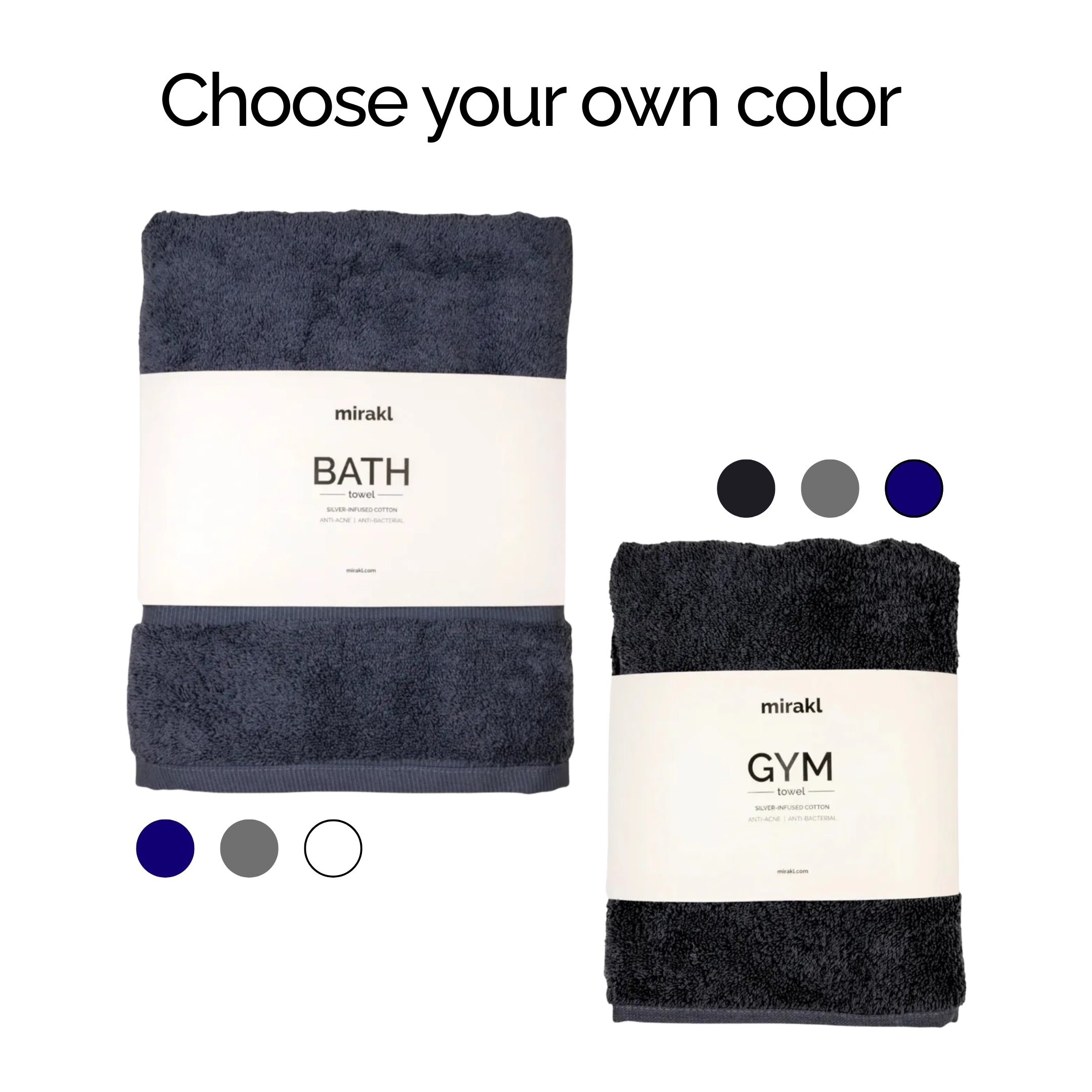 Gym & Bath - Silver-Infused Towel Bundle