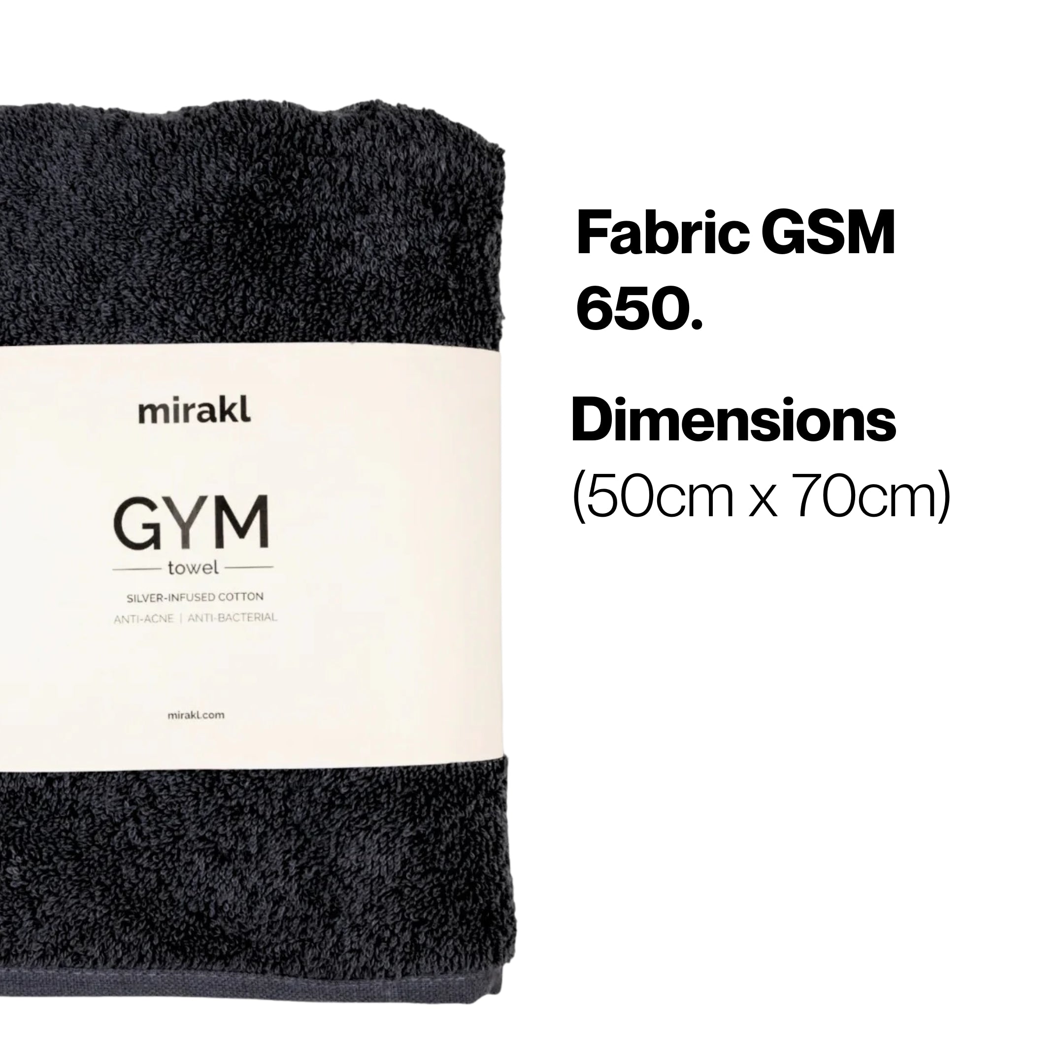 Silver Infused Gym towel + Shower Gel