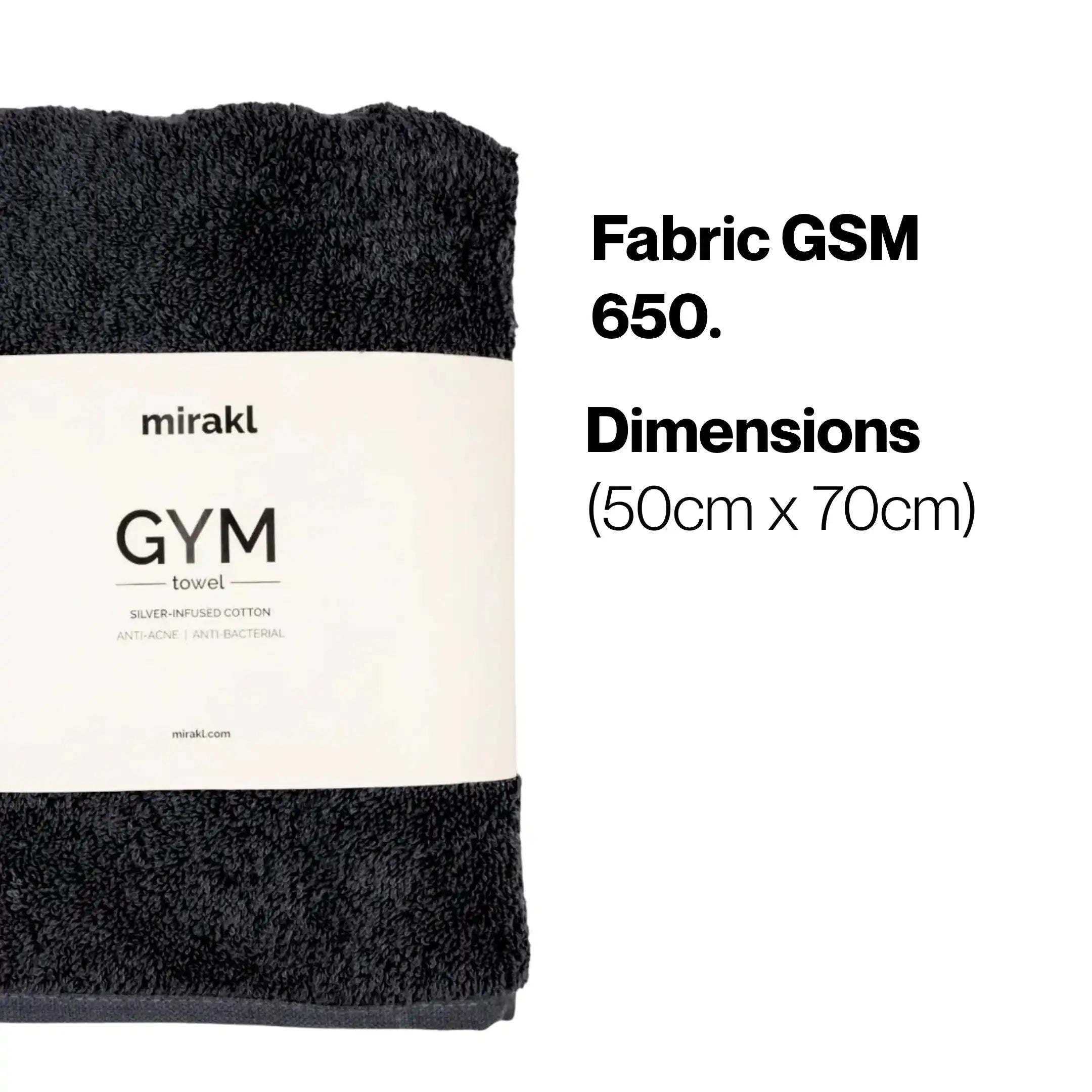  Gym & Bath - Silver-Infused Towel Bundle My Store
