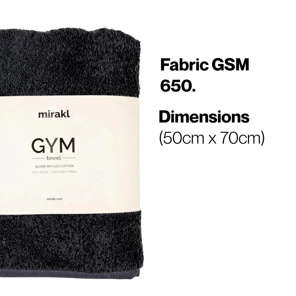 Silver-Infused Gym Towel - Mirakl