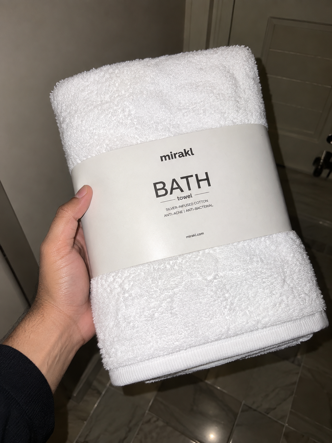 Silver-Infused Bath Towel