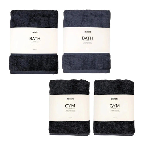 2 + 2 Couple's Favourite Silver Infused Towels Bundle - Mirakl