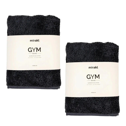 2 Silver-Infused Gym Towels Bundle - Mirakl