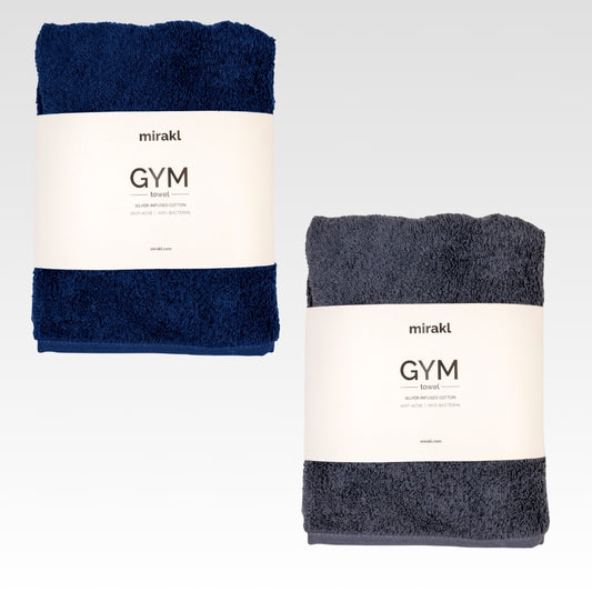 2 Gym Silver Infused Towels Bundle