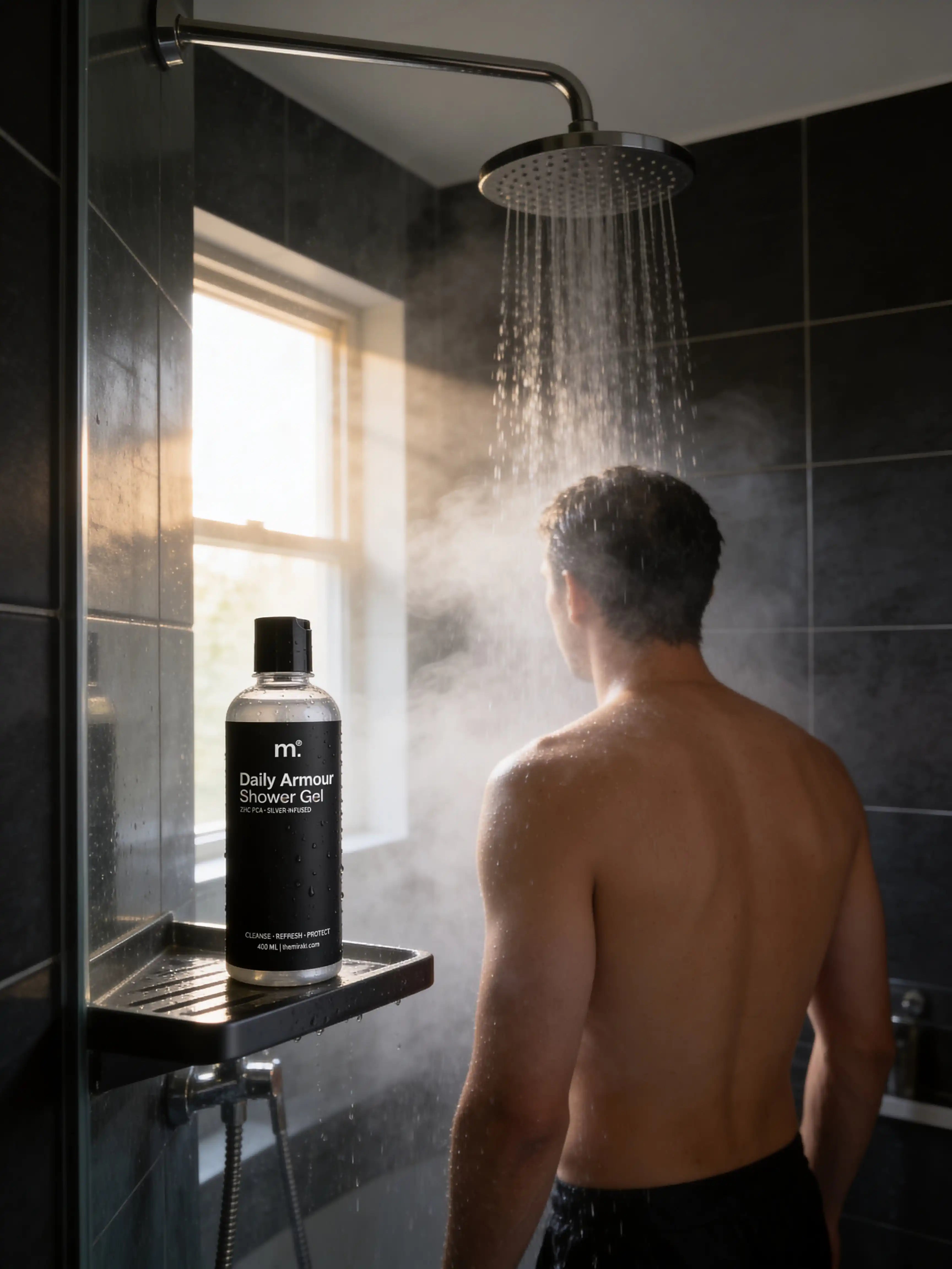  Pack of 2 Silver Infused Shower Gel (400 ml) Mirakl