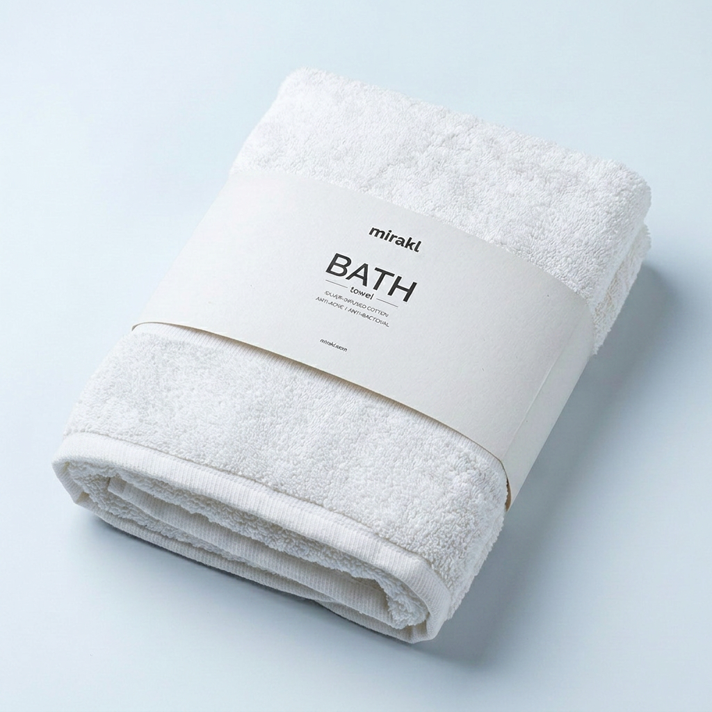 Silver-Infused Bath Towel
